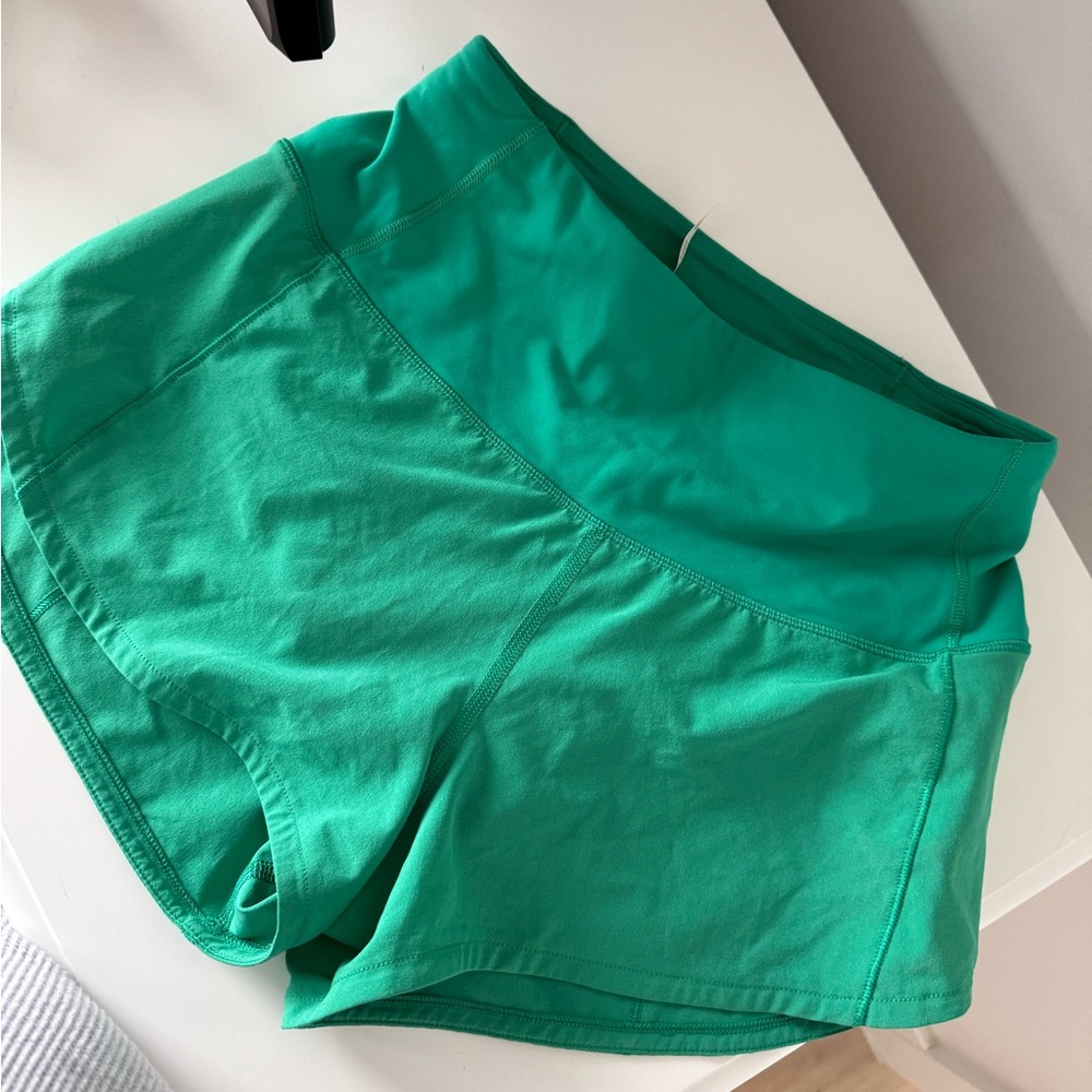 Lululemon Athletica Bright Green Athletic Shorts